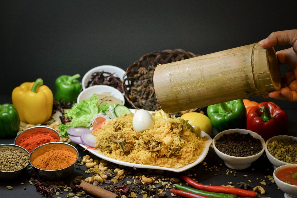 Bamboo Briyani Lamb